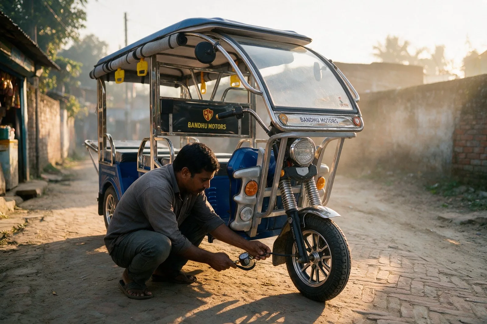 Daily 5-minute check: a simple routine every e-rickshaw driver should follow